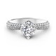 Forevermark Setting™ Solitaire Pavé Gyémánt Gyűrű