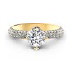Forevermark Setting™ Solitaire Pavé Gyémánt Gyűrű