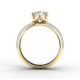 Forevermark Setting™ Solitaire Pavé Gyémánt Gyűrű