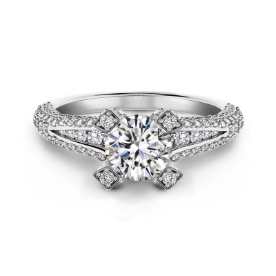Cornerstones® Pavé Cocktail Ring